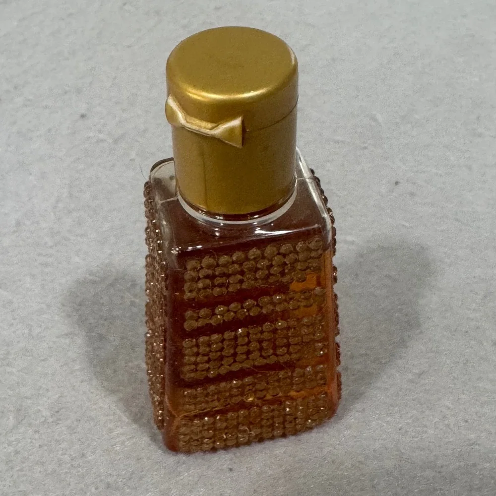 Bath & Body Works PocketBac Hand Gel Golden Vanilla Gold Studded Bottle 1oz